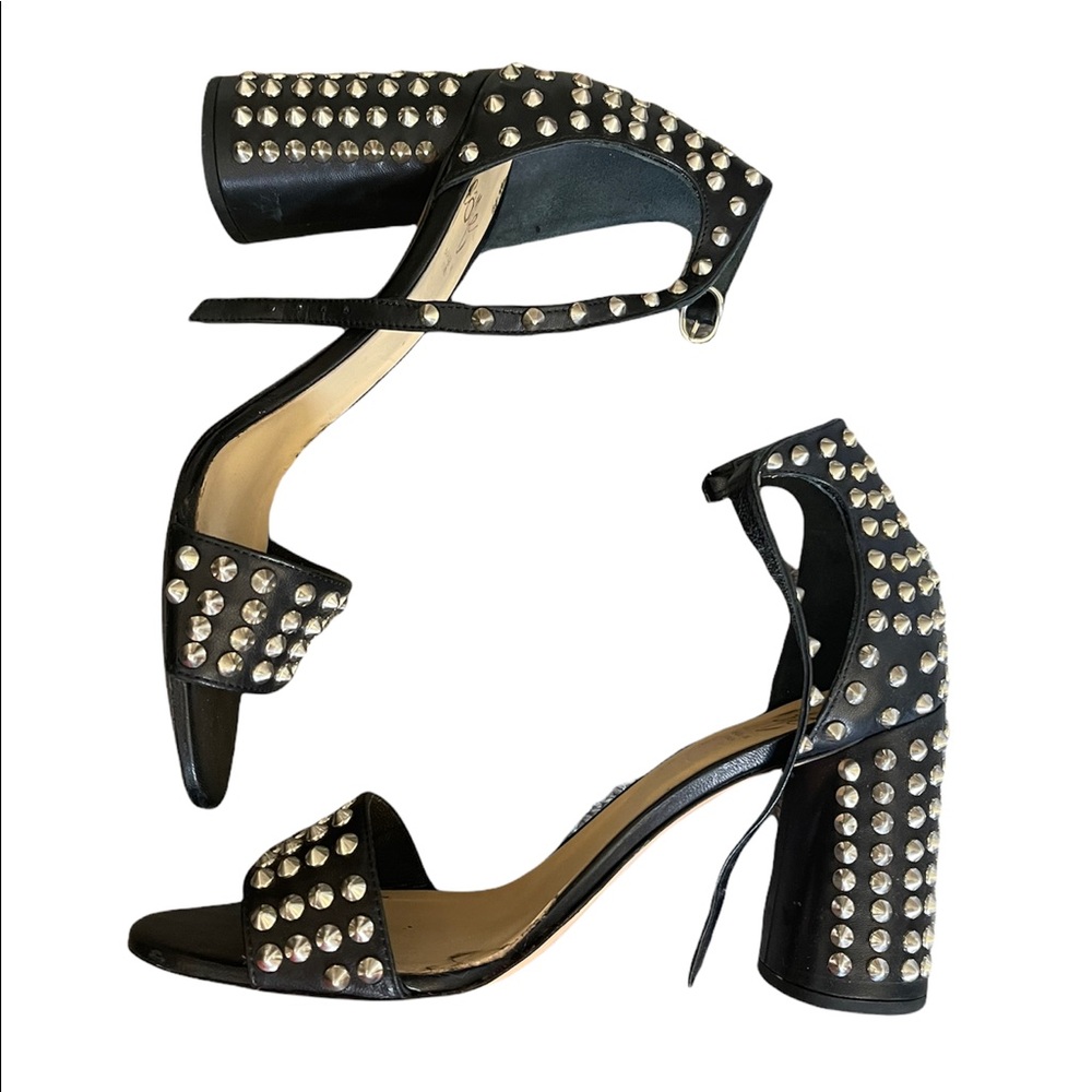 Studded Black Sandals